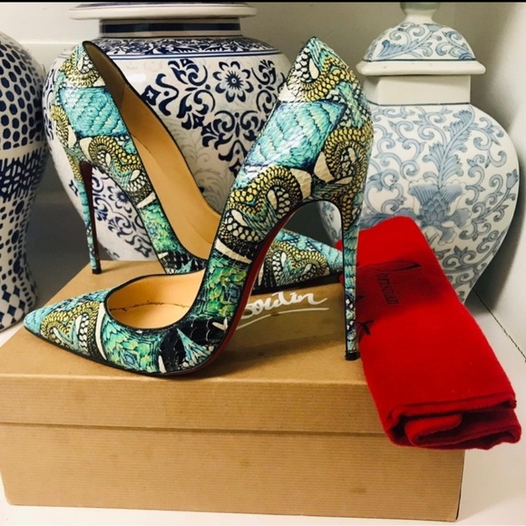 Christian Louboutin Python Heels - Picture 2 of 10